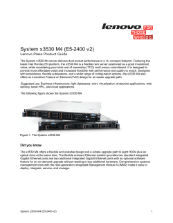 System x3530 M4 E5-2400 v2