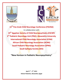 Alexandria University, Egypt - The Egyptian Society of Child