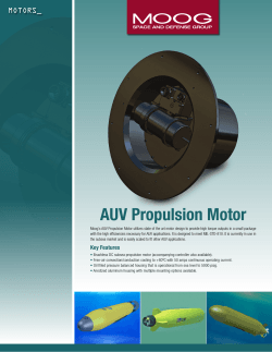 AUV Propulsion Motor
