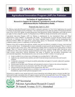 AIP Secretariat Pakistan Agricultural Research Council 20