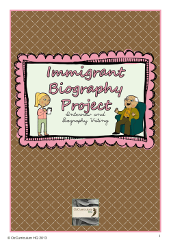 Immigrant Biography Project