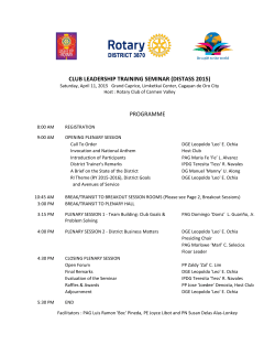 programme - Rotary District Assembly 2015