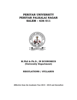 View - Periyar University