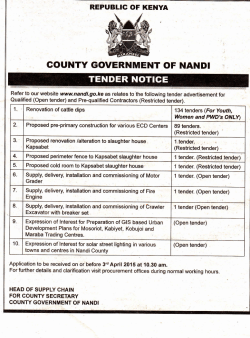 GOUNTY GOVERNMENT OF NANDI