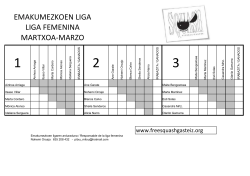 emakumezkoen liga liga femenina martxoa
