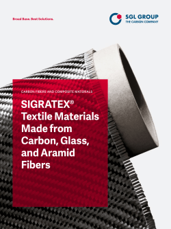 SIGRATEX�� Textile Materials Made from Carbon