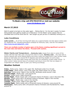 & Print the full PDF version of Kick n` Bass Fishing Report