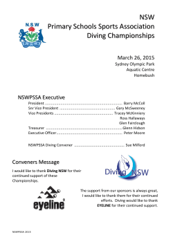 2015 Diving Program