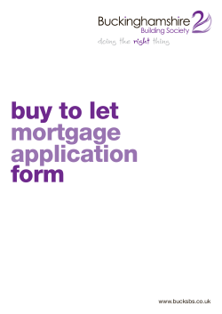 buy to let mortgage application form