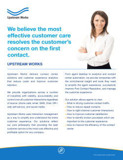 We believe the most effective customer care