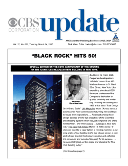 ���BLACK ROCK��� HITS 50! - CBS Weekly Update Newsletter