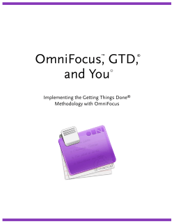 OmniFocus, GTD, and You
