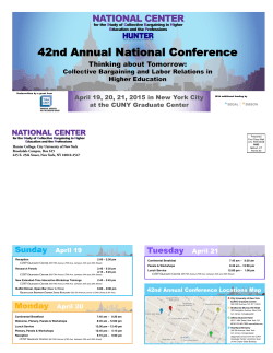 Complete 2015 Conference Brochure