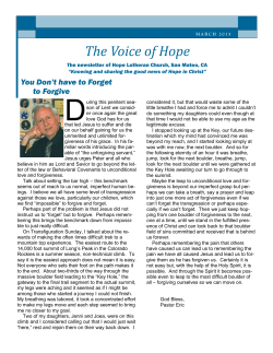 The Voice of Hope - Hope Evangelical Lutheran Church
