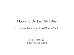 Hopping On the CAN Bus