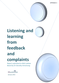 Listening and Learning from feedback