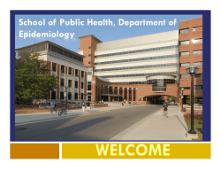 EPID Presentation - University of Michigan School of Public Health
