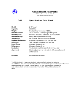 D-60 Specifications Data Sheet