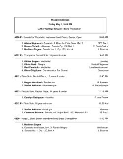 May 2, Luther College - Regina Music Festival Association