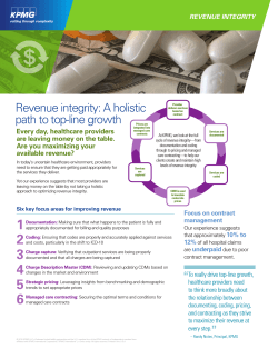 Revenue integrity: A holistic path to top