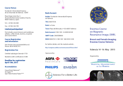 Erasmus Course on Magnetic Resonance Image. EMRI.