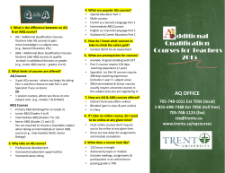 Printable PDF of Trent University`s 2015 AQ Courses