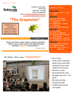���The Grapevine��� - Robinvale P12 College