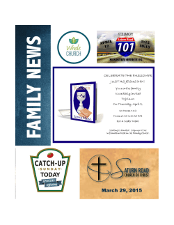Family News - Saturn Road Church of Christ