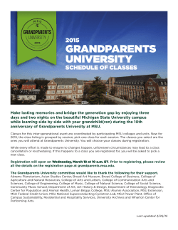 Class list  - Grandparents University