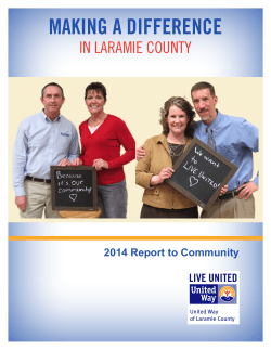 MAKING A DIFFERENCE - United Way of Laramie County