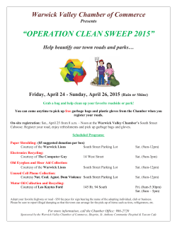 ���OPERATION CLEAN SWEEP 2015���
