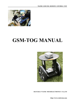 Mnaual of GSM-TOG(Power supply : AC100