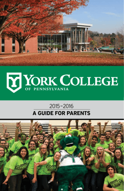 York College 2015 Parent guide