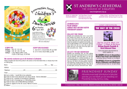 Weekly Church Bulletin 29 Mar 2015