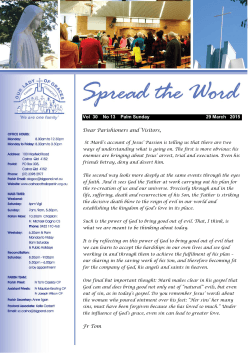 Our Newsletter - Our Lady of Graces Catholic Parish Carina