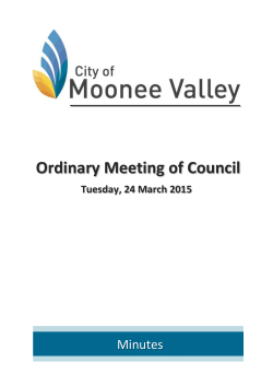 Council Meeting Notice Paper