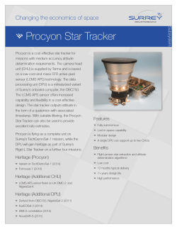 ��� Procyon Star Tracker - Surrey Satellite Technology US LLC