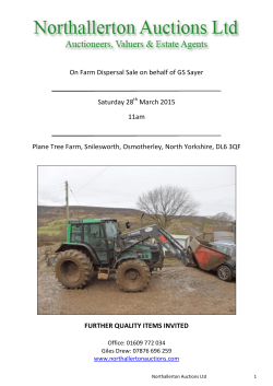 3) 28/03/2015 - Auction Market: Northallerton
