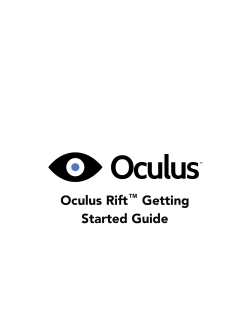 Oculus Getting Started Guide