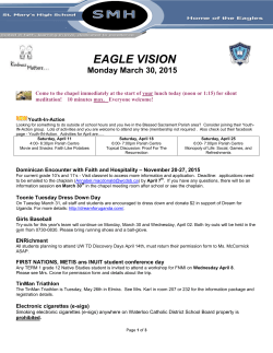 EAGLE VISION - St. Mary`s High School