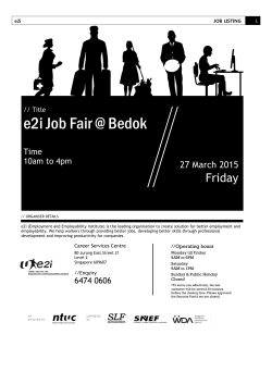 e2i Job Fair @ Bedok