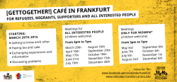 [GETTOGETHER!] CAF�� IN FRANKFURT