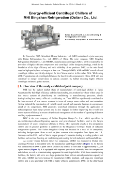 Energy-Efficient Centrifugal Chillers of MHI Bingshan Refrigeration