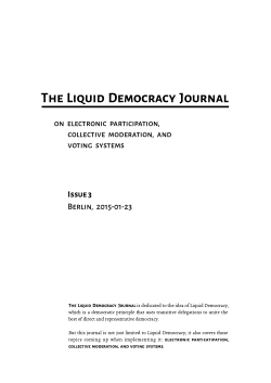 PDF version - Liquid Democracy Journal