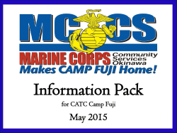 May 2015 - Marine Corps Community Services Camp Fuji