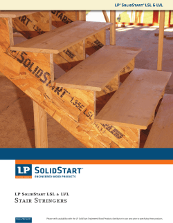 Stair Stringers - LP Building Products