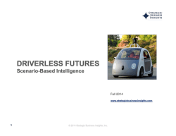 Driverless Futures Prospectus