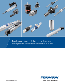 Mechanical Motion Solutions by Thomson
