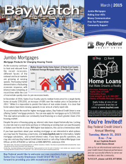 BayWatch, March 2015 - Bay Federal Credit Union