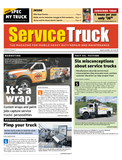 SPEC MY TRUCK - Service Truck Magazine